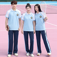 批发已出货 实拍 情侣装短袖T恤学院风初高中学生班服运动会套装校服