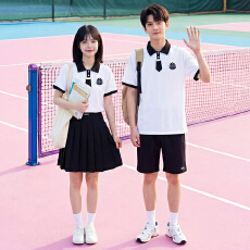 批发已出货 实拍 情侣装短袖<b class='q'>T</b><b class='q'>恤</b>学院风初高中学生班服运动会套装校服