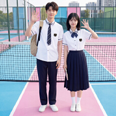 批发已出货 实拍 情侣装学院风JK制服学生初中班服衬衫毕业照演出服