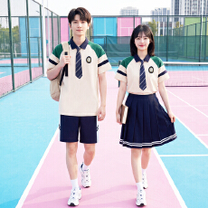 批发已出货 实拍 情侣装短袖T恤学院风初高中学生班服运动会套装校服