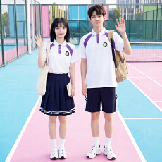 批发已出货 实拍 情侣装短袖T恤学院风初高中学生班服运动会套装校服