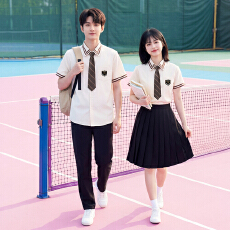 批发已出货 实拍 情侣装学院风JK制服学生初中班服衬衫毕业照演出服