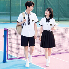批发已出货 实拍 情侣装学院风JK制服学生初中班服衬衫毕业照演出服