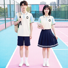 批发已出货 实拍 情侣装短袖T恤学院风初高中学生班服运动会套装校服