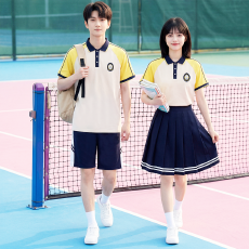 批发已出货 实拍 情侣装短袖T恤学院风初高中学生班服运动会套装校服