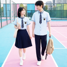 批发已出货 实拍 情侣装学院风JK制服学生初中班服衬衫毕业照演出服