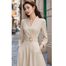 批发<b class='q'>明星</b>同款联名秋装女款2025年新款修身显瘦<b class='q'>连衣裙</b>轻奢高级感正