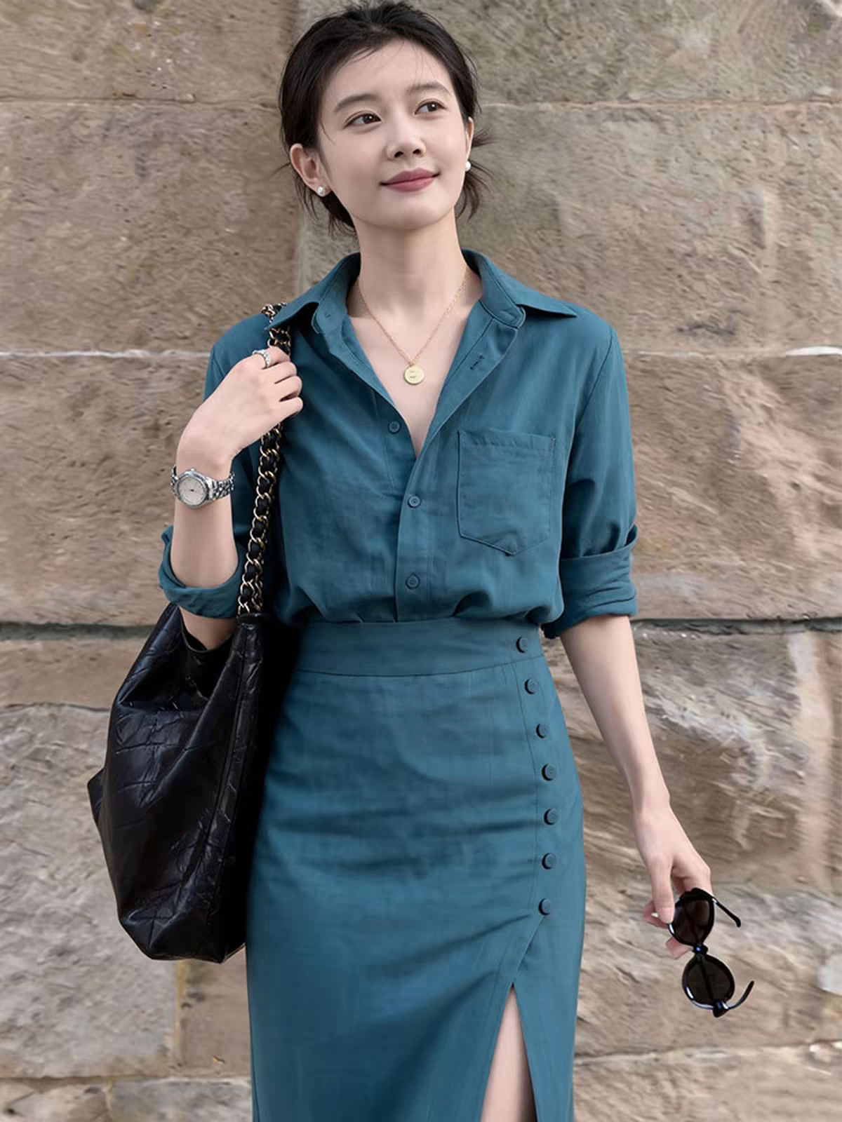巨好看的穿搭一整套女秋季新款小...