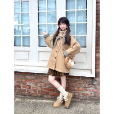 批发2025秋新款呢子<b class='q'>大</b>衣<b class='q'>女</b>毛呢<b class='q'>外套</b>赫本风高级感气质韩系正流行小个子