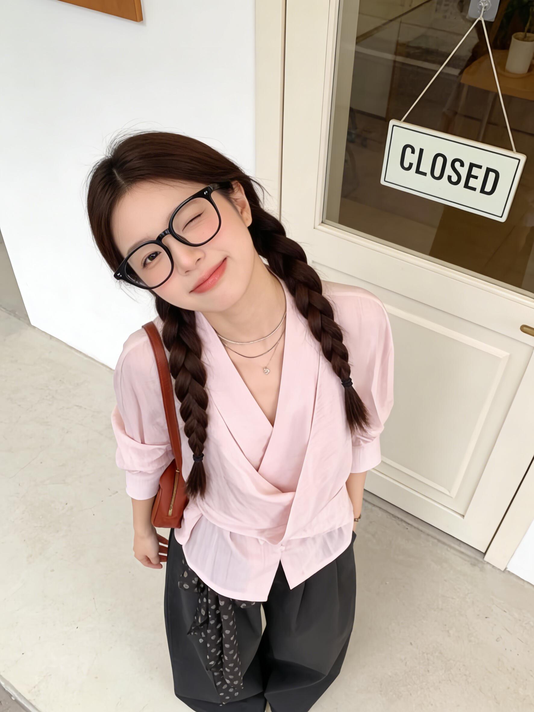 작은 키 스트랩 구조 설계 센스 작은 대중 허리 수축 프로필 모양 여성 셔츠 패션 긴팔 맨위