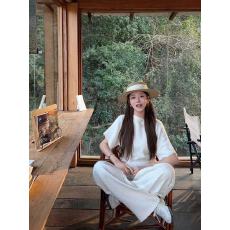 批发蝙蝠袖套头针织<b class='q'>衫</b>女老钱风慵懒松弛上衣休闲简约宽松