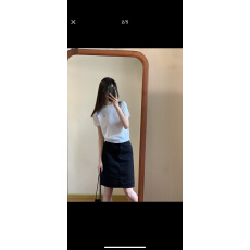 批发LINHOUSE法式白色<b class='q'>半身裙</b>中裙百搭通勤夏休闲黑色a字裙学院<b class='q'>短裙</b>女