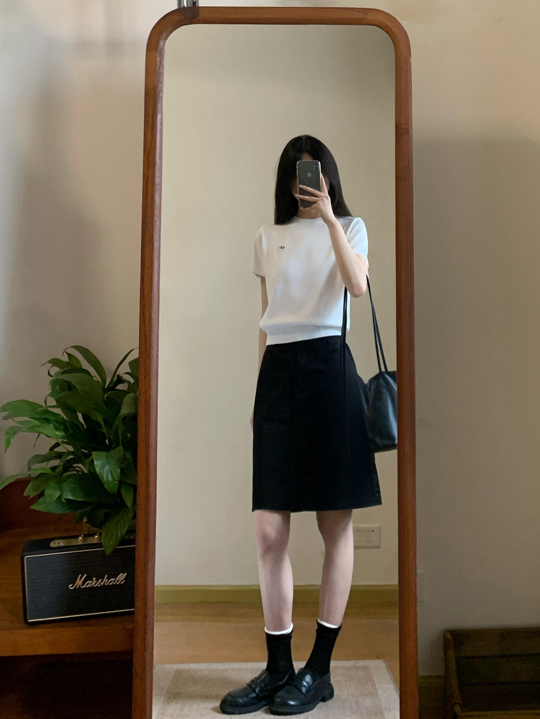 linhouse 프랑스식 화이트 반신 스커트 중간 스커트 다용도 출퇴근 여름 캐주얼 검정색 A라인 스커트 학원 미니 스커트 여성
