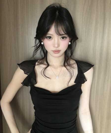라이 경기 서울 작은 날다 소매 흔들다 칼라 맨위 여성 쉬폰 백리스 반팔 허리 수축 맨위 티셔츠
