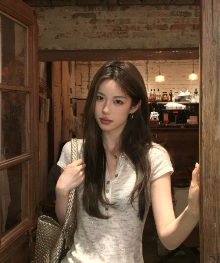 익스트림 제인 빛 틈 면 린넨 혼방 스팽글 팬시 실 긍정적 인 어깨 헨리 칼라 반팔 티셔츠 맨위 여성