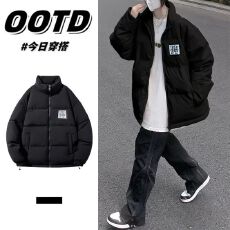 魔术贴二创款立领短款米棉衣棉服 加厚学生情侣面包服棉袄