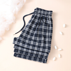 批发撞色格子休闲呢子阔腿裤女秋冬新款复古高腰垂感大码慵懒风直筒裤