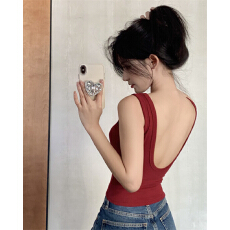 批发带胸垫夏季吊带背心女外穿内搭美背<b class='q'>文胸</b>一体打底美式露背<b class='q'>运动</b>上衣