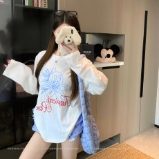 批发实拍165克雪花棉防晒衣长袖t恤2026夏季新款薄款<b class='q'>上衣</b>韩版女装