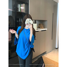 实拍实价 简约纯色百搭T恤慵懒感宽松短袖洋气女