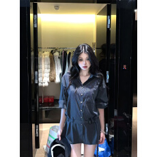 批发实拍实价 含腰带条纹设计感衬衫上衣初秋新款松弛老钱