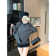 批发实拍实价 黑灰色针织衫女穿搭韩系蝙蝠袖宽松<b class='q'>长袖</b>毛衣上衣