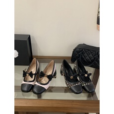 批发2026春<b class='q'>夏</b>款小香风一字带玛丽珍女鞋粗跟圆头高跟鞋蝴蝶结搭扣单鞋