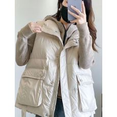 批发<b class='q'>秋</b>冬新款羽绒棉服马甲胖妹妹女大码韩版宽松立领棉马夹外套
