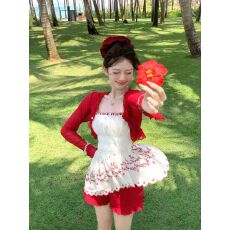 批发网纱<b class='q'>蕾丝</b>花边防晒坎肩女夏配裙子外搭披肩薄开衫外套短款空调罩衫