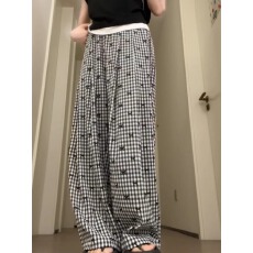 批发有口袋美式甜辣蝴蝶结阔腿女夏季2026新款高腰显瘦宽松休闲裤