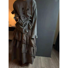 批发2025<b class='q'>冬</b>季加绒加厚韩版INS风不规则花边绒里拼接蛋糕半身裙女