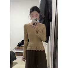 批发镂空<b class='q'>针织衫</b>女冬季花边粗坑条修身<b class='q'>打底衫</b>