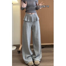 批发百褶拼接假两件屁帘<b class='q'>裤</b>加厚宽松阔<b class='q'>腿</b>裙<b class='q'>裤</b>