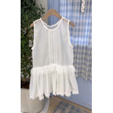 批发韩版蕾丝花边薄纱背心裙