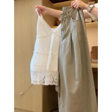 批发<b class='q'>蕾丝</b>拼接层次感吊带背心裙<b class='q'>娃娃衫</b>