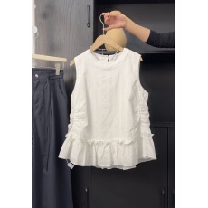 批发<b class='q'>甜美</b>重工刺绣提花无袖衬衫