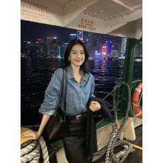 批发已出货 全棉质感<b class='q'>牛仔</b>衬衫<b class='q'>女</b>春秋休闲宽松长袖衬衣外套蓝色上衣