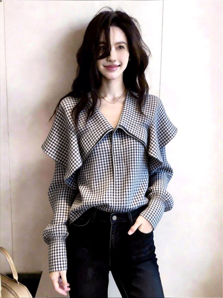 Chic 고유 한 슈퍼 잘 생긴 맨위 고급 센스 2026 년 봄 여름 새로운 디자인 센스 작은 대중 품격 캐주얼 여성