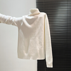 批发实价实拍#高领加绒毛衣女秋冬加厚水貂一体绒保暖<b class='q'>上衣</b>打底衫女