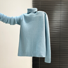 批发实价实拍#高领加绒毛衣女秋冬加厚水貂一体绒保暖<b class='q'>上衣</b>打底衫女