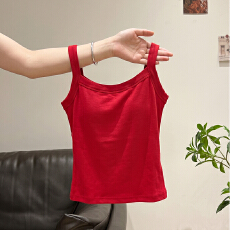 批发实拍实价#辣妹外穿吊带<b class='q'>背心</b><b class='q'>202</b>6夏新款<b class='q'>文胸</b>一体式带胸垫无袖吊带