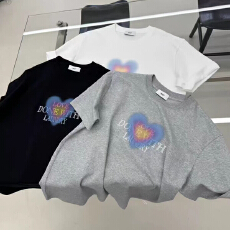 批发短袖通勤上衣夏款新款卡通tee休闲运动圆领T恤潮