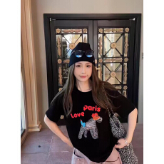 批发韩版新款辣妹短袖t恤女宽松设计感百搭上衣