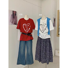 批发 韩国短袖显瘦T恤女装夏季韩版潮学生百搭短袖上衣