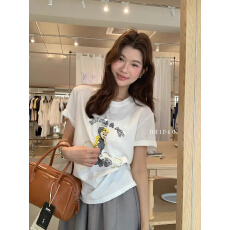 批发韩国短袖显瘦T恤女装夏季韩版潮学生百搭短袖上衣