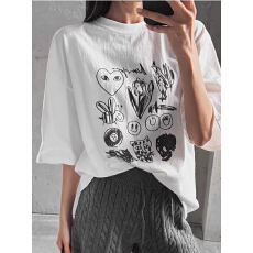 批发韩国短袖显瘦T恤女装夏季韩版潮学生百搭短袖上衣