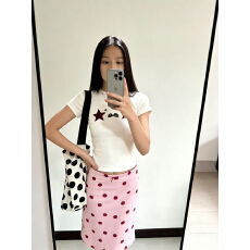 批发美式复古圆领正肩印花短袖T恤