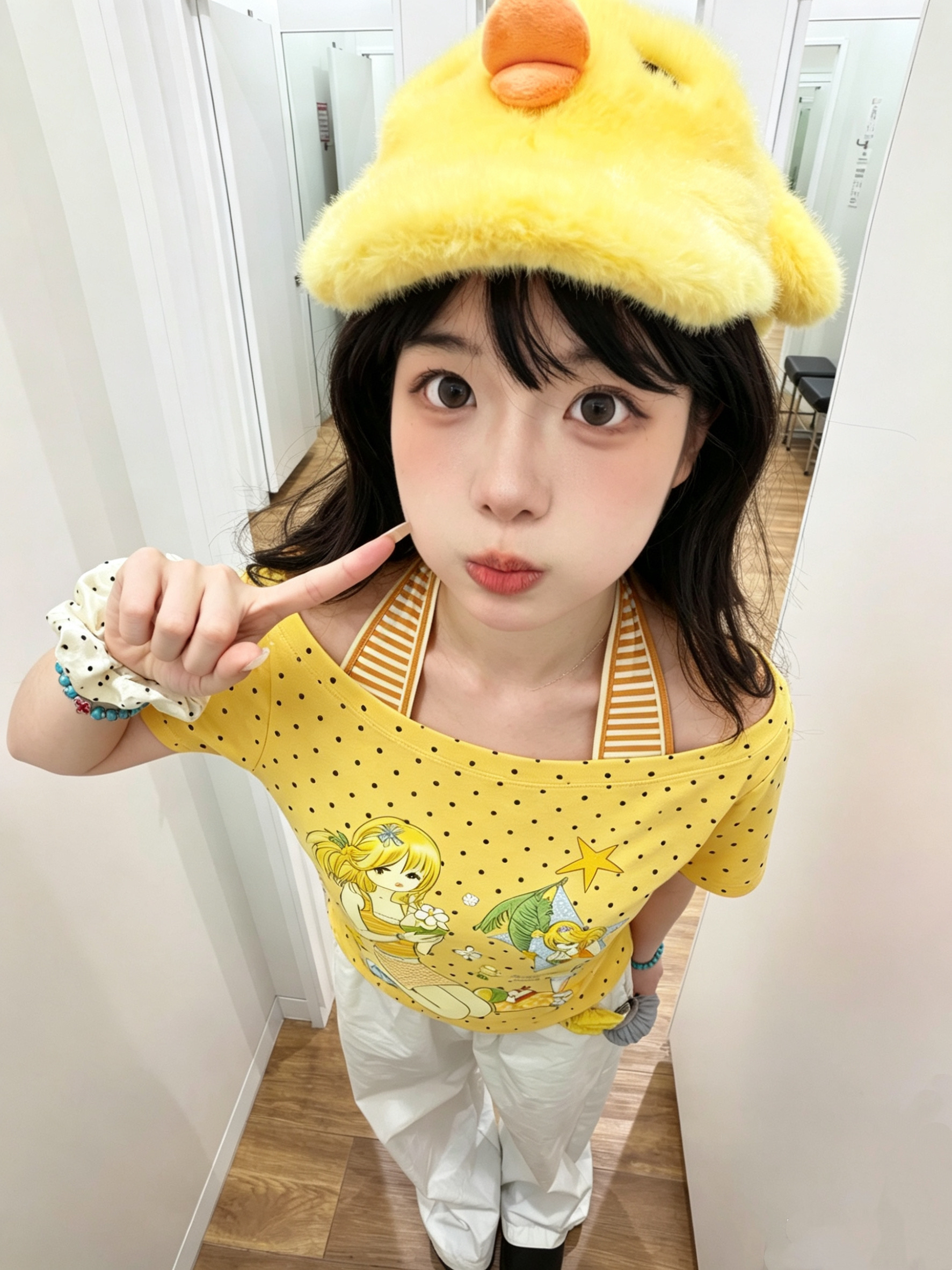 원본 페이크 레이어드 부서 스트랩 40 220 그램 92 면 8 암모니아 Lun 반팔 티셔츠