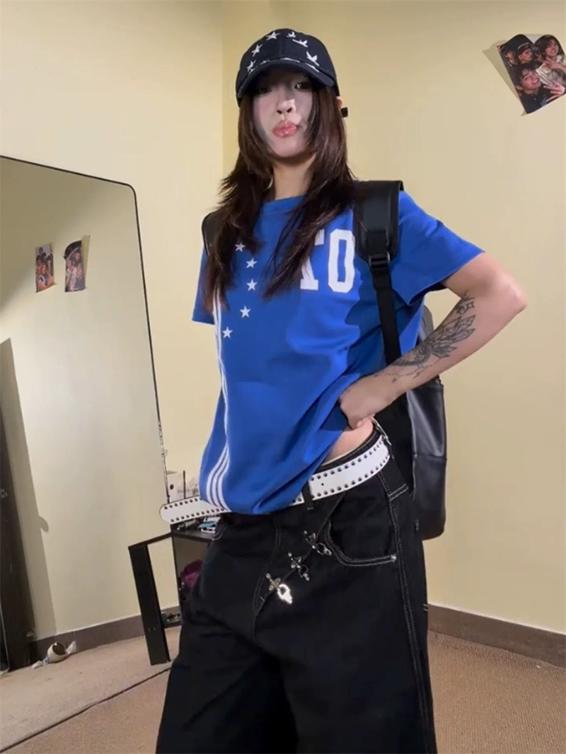 프린트 순면 220 그램 반팔 티셔츠