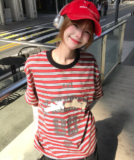 프린트 자수 패치 네리 가게 천 원본 원단 55 면 45 폴리 에스터 반팔 티셔츠